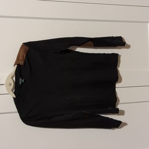 Suede Elbow Patch Tee